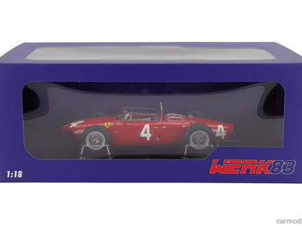 Ferrari F1 156 Sharknose N°4 Víťaz British GP 1961 Wolfgang Von Trips 1:18 Werk83 červená