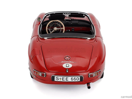 Mercedes Benz 300SL Roadster Spider Open N°4 Pferdsfeld Rennen 1961 - Classic Gala Schwetzinger International Concours D'elegance 2026 1:18 CMC červená