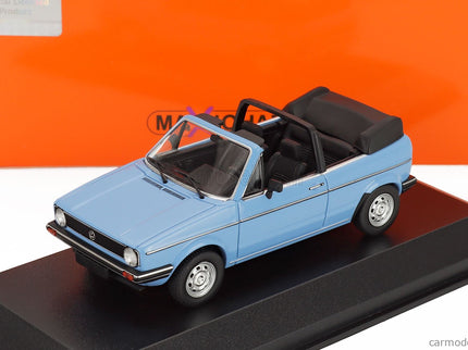 Volkswagen Golf Mki Cabriolet Open 1979 1:43 Minichamps svetlomodrá
