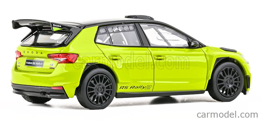 Skoda Fabia IV RS RALLY2 2022 1:43 Abrex Mamba zelená