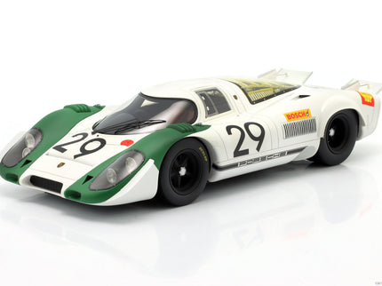 Porsche 917K 4.9L N°29 Víťaz 1000km Zeltweg 1969 JO Siffert - Kurt Ahrens 1:18 Werk83 biela zelená