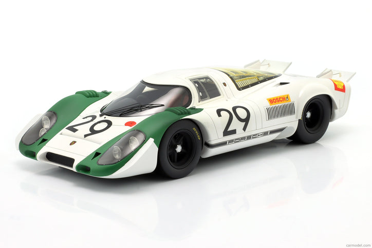 Porsche 917K 4.9L N°29 Víťaz 1000km Zeltweg 1969 JO Siffert - Kurt Ahrens 1:18 Werk83 biela zelená