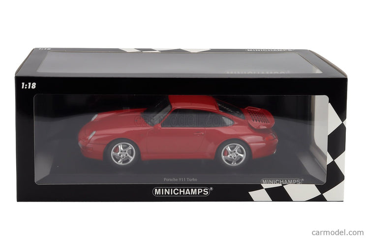 Porsche 911 993 Turbo Coupe 1995 1:18 Minichamps červená