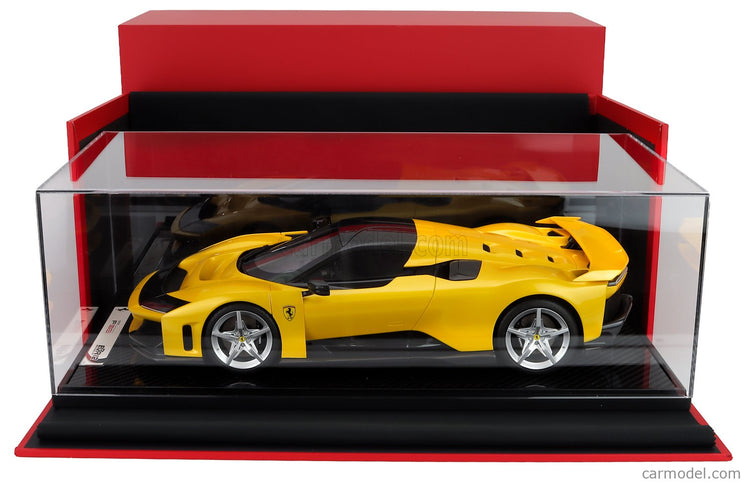 Ferrari F80 2024 - Silver Disky 1:12 BBR Models GIALLO TRISTRATO - YELLOW