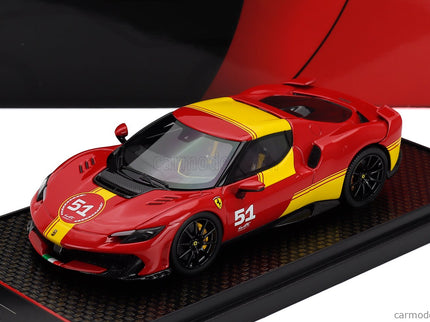 Ferrari 296 Speciale N°51 (499P 24h Le Mans Livery) 2025 1:43 BBR Models červená žltá