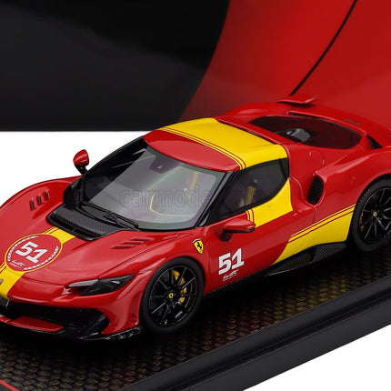 Ferrari 296 Speciale N°51 (499P 24h Le Mans Livery) 2025 1:43 BBR Models červená žltá