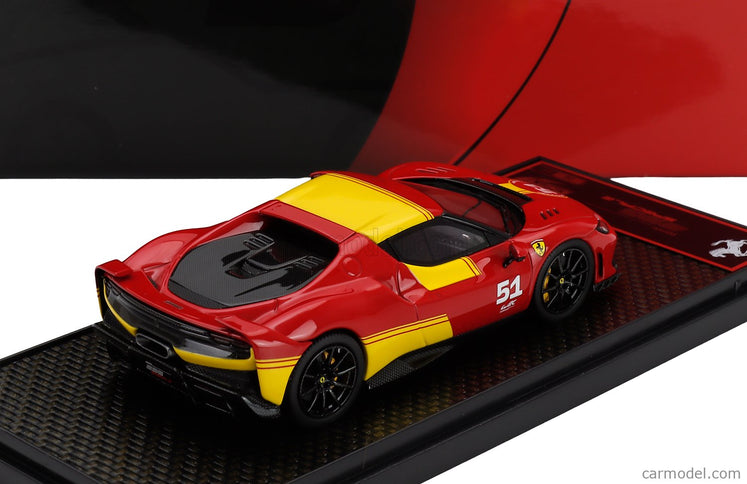 Ferrari 296 Speciale N°51 (499P 24h Le Mans Livery) 2025 1:43 BBR Models červená žltá