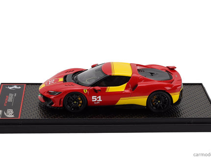 Ferrari 296 Speciale N°51 (499P 24h Le Mans Livery) 2025 1:43 BBR Models červená žltá