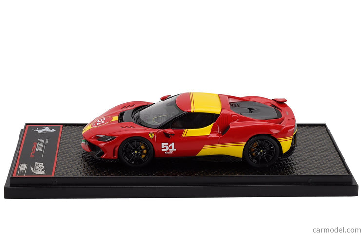 Ferrari 296 Speciale N°51 (499P 24h Le Mans Livery) 2025 1:43 BBR Models červená žltá