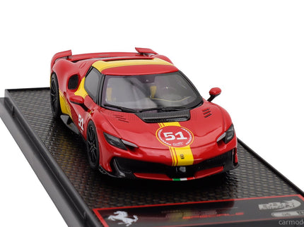 Ferrari 296 Speciale N°51 (499P 24h Le Mans Livery) 2025 1:43 BBR Models červená žltá