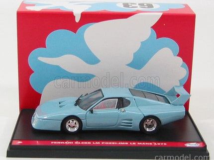 Ferrari 512BB LM N°62-63 24h Le Mans 1979 1:43 Brumm červená svetlomodrá