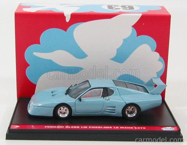 Ferrari 512BB LM N°62-63 24h Le Mans 1979 1:43 Brumm červená svetlomodrá