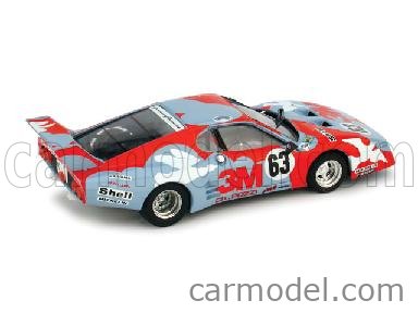 Ferrari 512BB LM N°62-63 24h Le Mans 1979 1:43 Brumm červená svetlomodrá