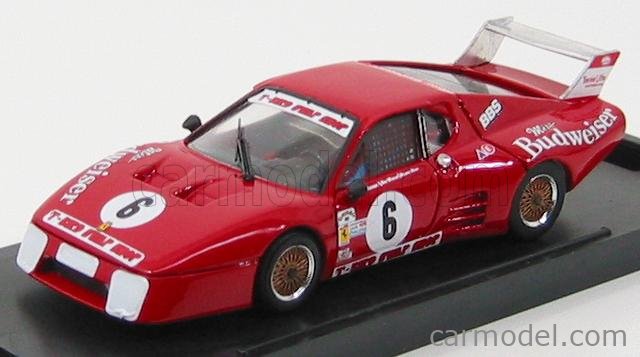Ferrari 512BB LM N°6 Daytona 1982 Wollek - Doeren - Lanier (telaio 30559) 1:43 Brumm červená