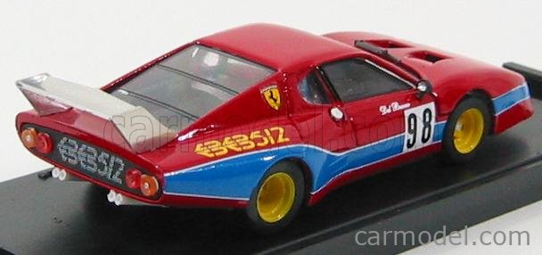 Ferrari 512BB LM N°98 Monza 1982 Del Buono - Govoni Guercino 1:43 Brumm červená modrá