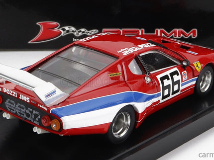 Ferrari 512BB LM 4.9L Team Jms Racing Charles Pozzi N°66 24h Daytona 1979 Jean Claude Andruet - Spartaco Dini - Claude Ballaut Lena 1:43 Brumm červená