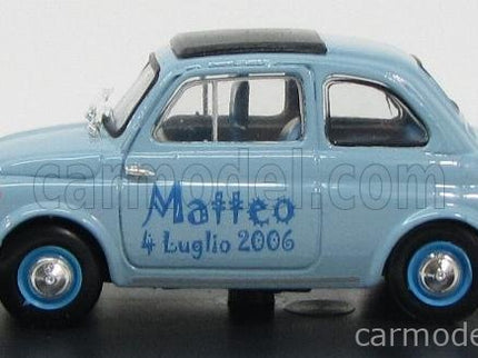Fiat 500D 1960 - E' Nato Matteo Como 4 Luglio 2006 1:43 Brumm svetlomodrá
