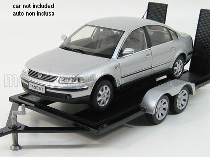 ACCESSORIES | CARRELLO TRASPORTO AUTO 2-ASSI - CAR TRANSPORTER TRAILER | BLACK SILVER