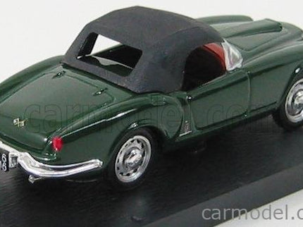 Lancia Aurelia B24 Spider Closed America 1956 1:43 Brumm tmavozelená