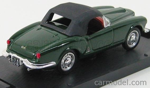 Lancia Aurelia B24 Spider Closed America 1956 1:43 Brumm tmavozelená