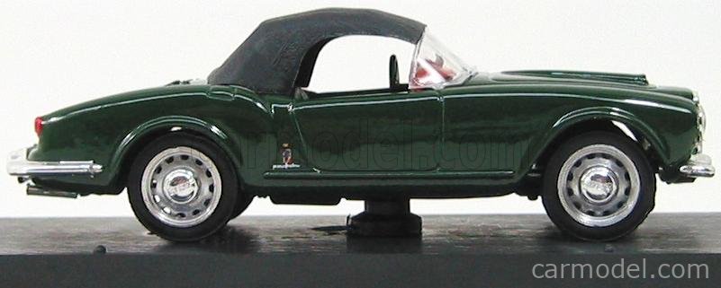Lancia Aurelia B24 Spider Closed America 1956 1:43 Brumm tmavozelená