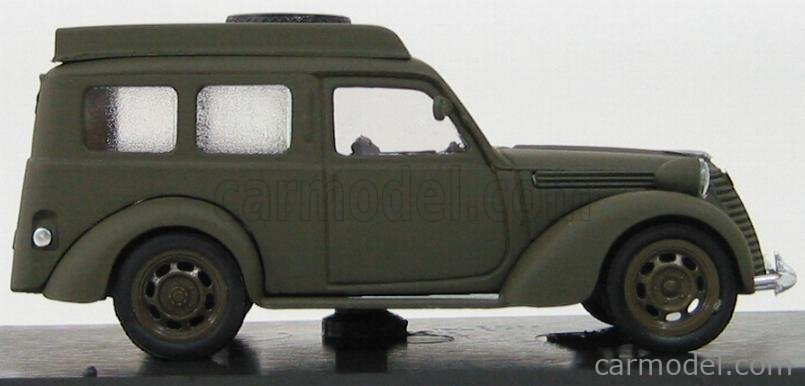 Fiat 1100 Furgone Carabinieri Radiomobile 1950 1:43 Brumm vojenská zelená