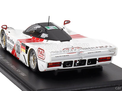 Porsche Dauer 962 3.0L Turbo Team Le Mans Porsche N°36 Víťaz 24h Le Mans 1994 Mauro Baldi - Hurley Haywood - Yannick Dalmas 1:43 Spark Model biela červená