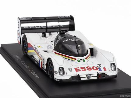 Peugeot 905 EVO1B 3.5L V10 Team Peugeot Talbot Sport N°3 Víťaz 24h Le Mans 1993 Geoff Brabham - Christophe Bouchut - Eric Helary 1:43 Spark Model biela čierna