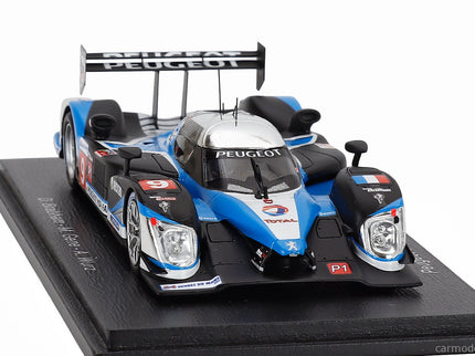 Peugeot 908 Hdi Fap 5.5L Turbo V12 Team Peugeot Sport Total N°9 Víťaz 24h Le Mans 2009 David Brabham - Marc Gene - Alexander Wurz 1:43 Spark Model čierna modrá strieborná