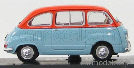 Fiat 600D Multipla Operazione San Gennaro 1966 1:43 Brumm svetlomodrá oranžová