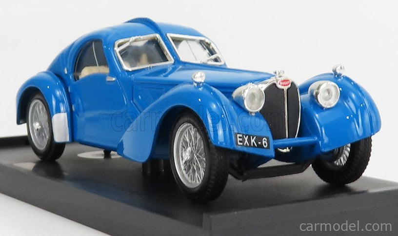 Bugatti 57 S Coupe 1934-36 1:43 Brumm svetlomodrá