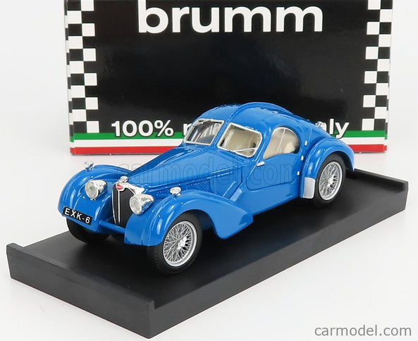 Bugatti 57 S Coupe 1934-36 1:43 Brumm svetlomodrá