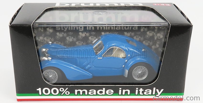 Bugatti 57 S Coupe 1934-36 1:43 Brumm svetlomodrá