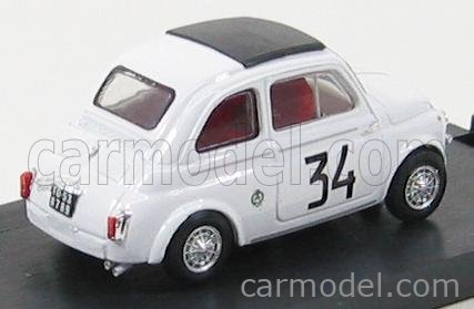 Fiat 500 595 Abarth N°34 Víťaz Criterium Apertura Monza 1964 Franco Patria 1:43 Brumm biela