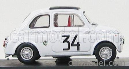 Fiat 500 595 Abarth N°34 Víťaz Criterium Apertura Monza 1964 Franco Patria 1:43 Brumm biela