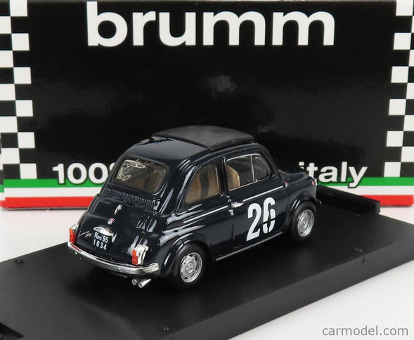 Fiat 500TV Giannini N°26 Víťaz Turismo Femminile Bolzano-Mendola 1968 Liliana De Menna 1:43 Brumm modrá