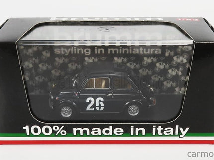 Fiat 500TV Giannini N°26 Víťaz Turismo Femminile Bolzano-Mendola 1968 Liliana De Menna 1:43 Brumm modrá