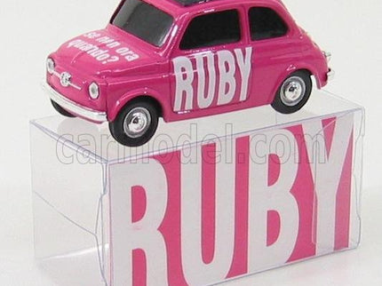 Fiat 500 Ruby - SE Non Ora Quando? 1:43 Brumm ružová