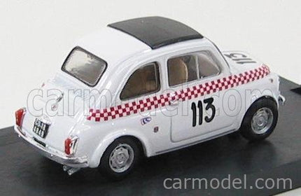 Fiat 500TV Giannini N°113 Scuderia Del Lario V Trofeo Val Camonica 1969 B.Dosi 1:43 Brumm biela červená