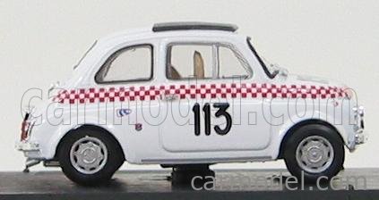 Fiat 500TV Giannini N°113 Scuderia Del Lario V Trofeo Val Camonica 1969 B.Dosi 1:43 Brumm biela červená