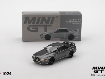 Nissan Skyline GT-R Nismo BNR32 CRS Version 1:64 MINI GT Dark Metal Gray