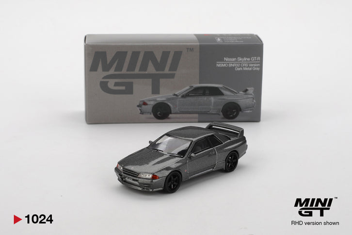 Nissan Skyline GT-R Nismo BNR32 CRS Version 1:64 MINI GT Dark Metal Gray