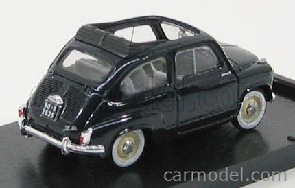 Fiat 600 1956 Tetto Aperto - Open Roof 1:43 Brumm tmavomodrá