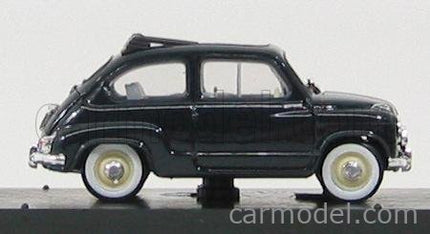 Fiat 600 1956 Tetto Aperto - Open Roof 1:43 Brumm tmavomodrá