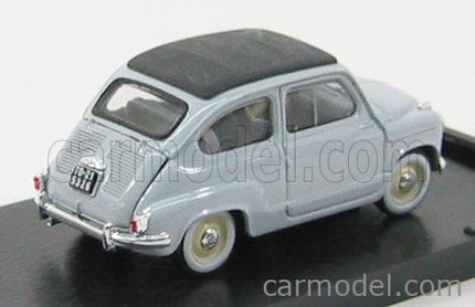 Fiat 600 1956 Tetto Chiuso - Closed Roof 1:43 Brumm sivá Perla