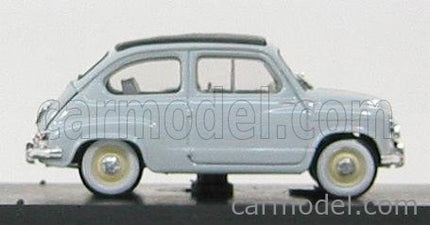 Fiat 600 1956 Tetto Chiuso - Closed Roof 1:43 Brumm sivá Perla