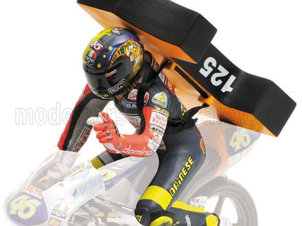 FIGURES | VALENTINO ROSSI 125 GP BRNO 1997 1st WORLD CHAMPION (VORD CIENPION) | BLUE YELLOW
