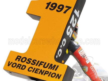 FIGURES | VALENTINO ROSSI 125 GP BRNO 1997 1st WORLD CHAMPION (VORD CIENPION) | BLUE YELLOW