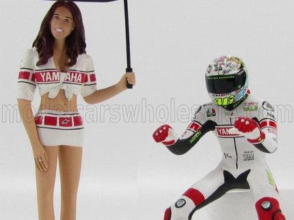 FIGURES | PILOTA VALENTINO ROSSI E OMBRELLINA GP VALENCIA 2005 | WHITE RED