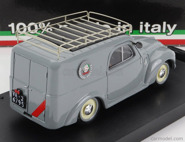 Fiat 500C Van Poste Italiane Servizio Postale Varese 1950 1:43 Brumm sivá